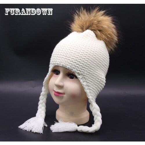 Cute Toddler Kids Girl Boy Baby Infant Winter Warm Crochet Knitted Hat Beanie Cap Black Pink White Blue