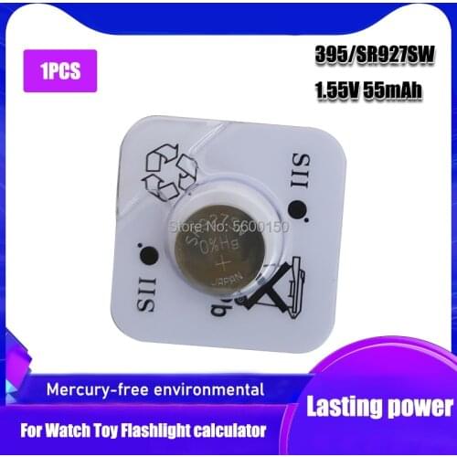 1pc FOR SEIZAIKEN 100% Original 395 SR927SW 399 SR927W LR927 AG7 1.55V Watch Battery Button Coin Cell MADE IN JAPAN