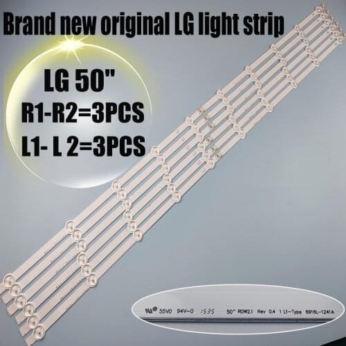 12 LED strips for LG 50 "TV 50LN5400 50LN577s 50LN570 50LA620v 50LA620s 50LN575 50LN578 50LA613 50LN5200 50LA620 brand new