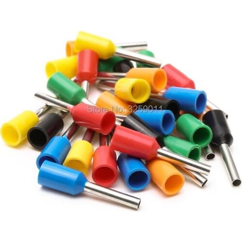 2000PCS EV7510 VE7510 Electrical Crimp Terminal Block Tubular Wire Connector Cable Cord End Bootlace Ferrule E7510 AWG 20