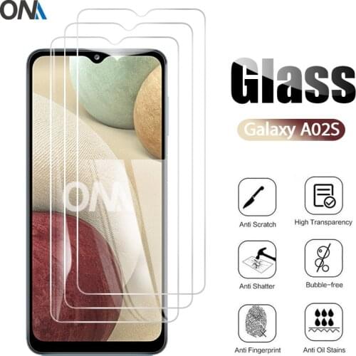 3Pcs Tempered Glass For Samsung Galaxy A02S Glass Screen Protector Glass Tempered for Samsung Galaxy A01 Core Protective Film