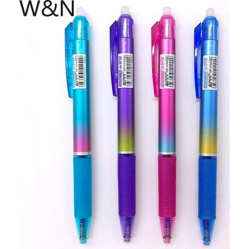 4 Pcs/set Erasable Pen Rod 0.5mm Blue Ink Magic Ballpoint Pen for School Office Writing Supply Tools Student Kawaii Stationery