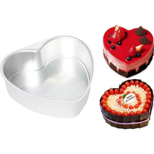 6/8/10 Inch Cake Mold Love Heart Shape Non Stick Mousse Dessert Chocolate Alloy Craft Mould Bakeware Baking Accessories Hot Sale