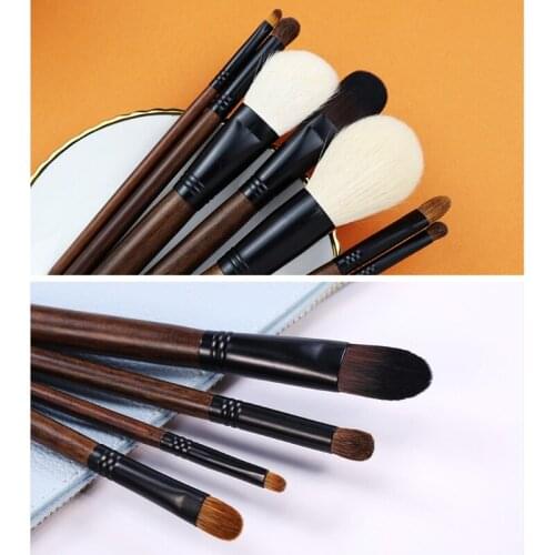 7Pcs Pro Makeup Brushes Set Foundation Powder Eyeshadow Cosmetic Brush Tools C1FF