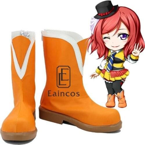 Anime LoveLive!School idol project Sunny Day Song Nishikino Maki Short Boots Cosplay Party Shoes Custom Made