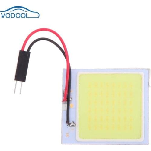 Auto Led Light Cob 48 SMD Chip Super White Automobile Reading Lamp 12v Car Dome Bulb Interior Light-emitting Diode Light Pane