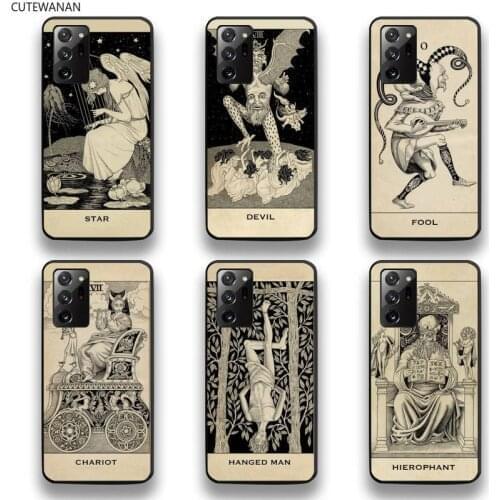 Fool Tarot Card Meanings Phone Case For Samsung Galaxy Note20 ultra 7 8 9 10 Plus lite M51 M21 M31S J8 2018 Prime