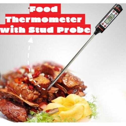 Food Thermometer Digital Kitchen Thermometer Meat Water Milk Cooking Probe BBQ Electronic Oven Waterproof Kitchen Tools