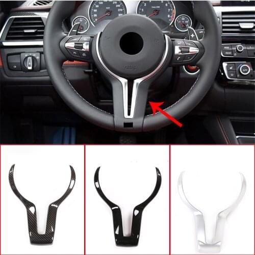 For BMW F80 M3 F82 F83 M4 F10 M5 F06 F12 F13 M6 F15 X5M F16 X6 M-Sport ABS Chrome Car Steering Wheel Decoration Cover Trim Frame