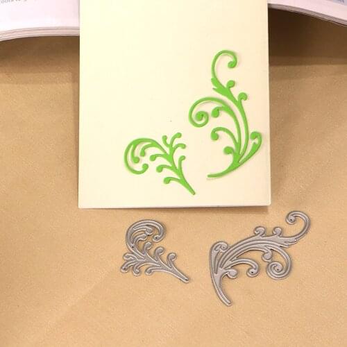 DUOFEN METAL CUTTING DIES 030470 2pcs classic vines embossing stencil DIY Scrapbook Paper Album 2019 new