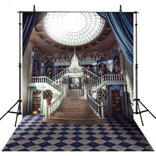 Classical Palace Backdrop for Wedding Photography 300x300cm Digital Printed Bright Light Indoor Photo background Studio Props