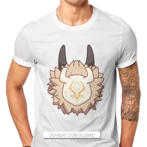 Genshin Impact Game Paimon TShirt For Men Chibi Hilichurl Soft Summer Tees T Shirt New Design Fluffy