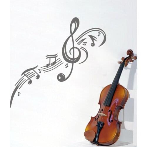 Beautiful Musical Notes Wall Sticker For Music Decal Living Room And Music Room Decoration A002073