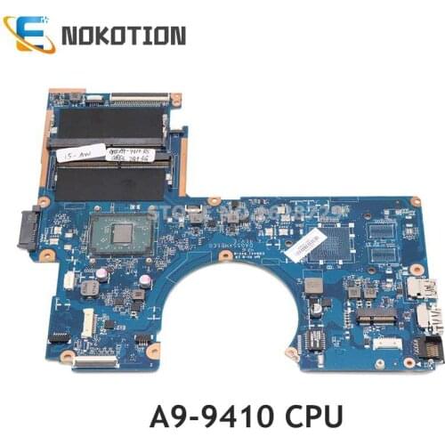 NOKOTION for HP 15-AW 15-aw007cy laptop motherboard 856270-601 856270-001 856028-001 DAG55AMB6E0 A9-9410 CPU full tested