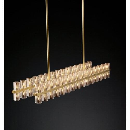 Copper Crystal Chandelier Lighting For Living Room Bedroom Gold Lamp LED Light Fixtures Dining Room LED Chandeliers