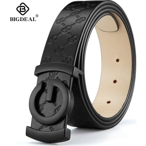 Men belt cow genuine leather designer belts for men high quality fashion vintage male women strap for jeans cow skin