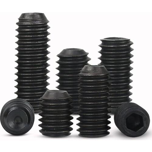 2-56 4-40 6-32 10-24 1/4 5/16 3/8 1/2 Hex Socket Head Set Grub Cap Screw Bolt Metric Thread 10.9 Grade Steel Black