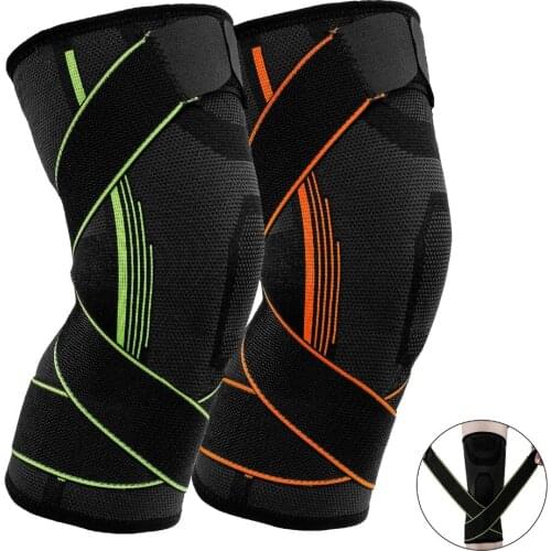 Nieoqar 1 Pcs Fitness Running Knee Support Protect Gym Sport Braces Kneepad Elastic Nylon Padded Compression Knee Pad Sleeve