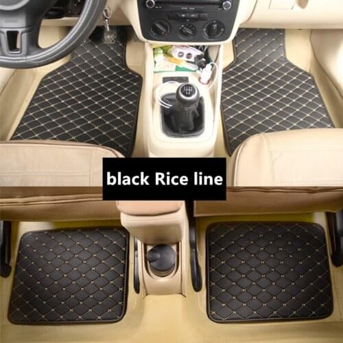 New Trend Leather Car Floor Mat For JAGUAR E/F-Pace XE XF XFR XJ6 XJ8 XJL XK XK8 XKR S/X-Type Super V8 I-pace Dustproof