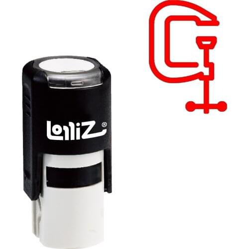 LolliZ Clamp Self-Inking Rubber Stamp - Modern Symbol Series