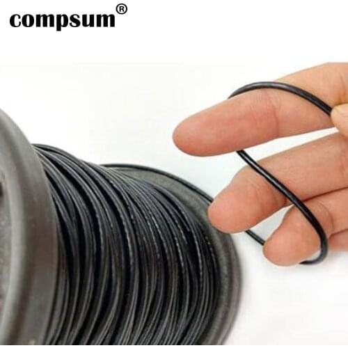 Black Coated steel wire rope PVC Coated Flexible Wire Rope soft Cable Transparent Clothesline