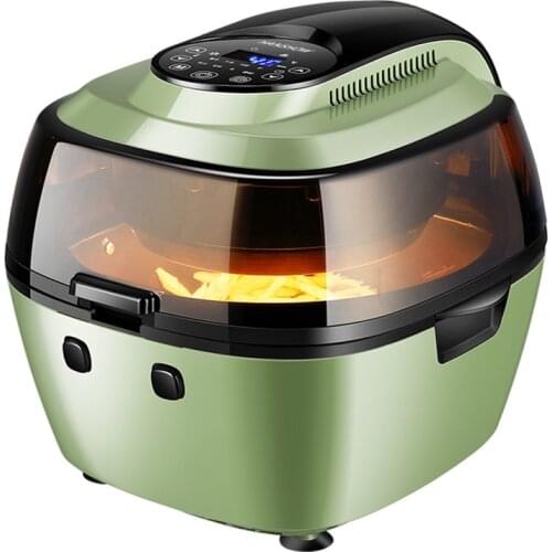 Large-capacity oil-free intelligent electric fryer oven Micro-cyclone 360°baking visible Home cooking touch screen air fryer0188