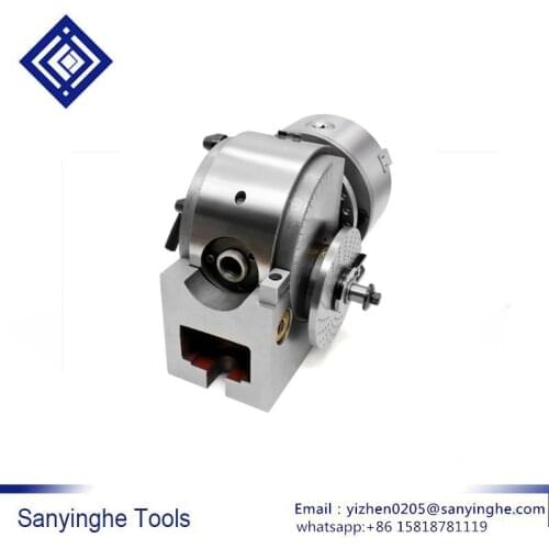 Universal indexing head BS-0 indexing disc 4 inches precision milling machine indexing head dividing head center height 100mm