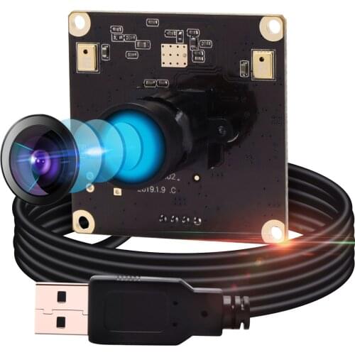 MJPEG 10fps 3840x2880 13Megapixel USB Webcam Sony IMX214 No Distortion USB Camera Module with Mic Microphone for industrial