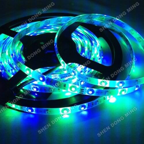 Blister packaging RGB waterproof Led Strip 3528 5M 300LED + 24 key remote controller +12V 3A Power Supply led super bright