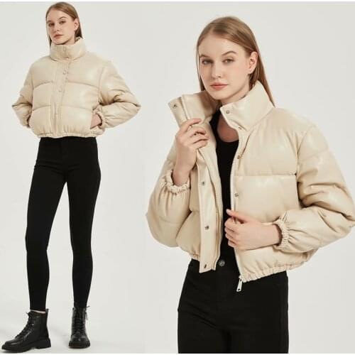French fashion in early autumn 2021 stand collar temperament waist cotton clothes short jacket jacket