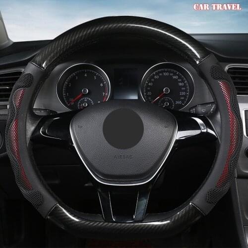 CAR TRAVEL Microfiber Leather Car Steering Wheel Cover For Toyotas Crown S180 S210