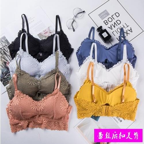 3D Sexy girl lace Lingerie Seamless Sport Bra U Type Backless Strapless Top Bra Push Up Bralette Brassiere Women Underwear