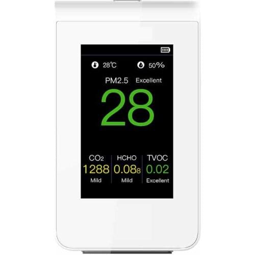 Hike Air Quality Detector CO2 Meter Personal Pollution Monitor Air Quality Index Measurement Equipment