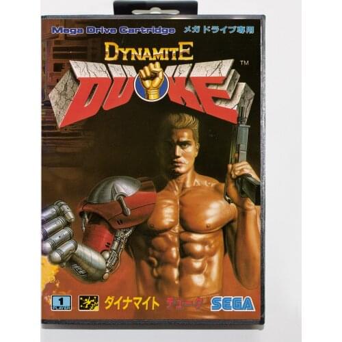 Dynamite Duke with Retail Box 16bit MD Game Card For Sega Mega Drive/ Genesis