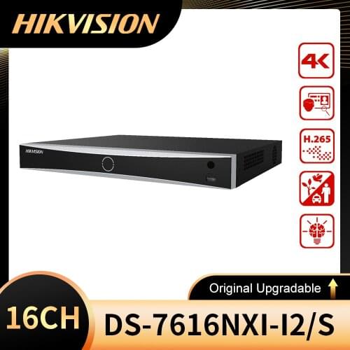 HIkvision 16-ch 1U AcuSense 4K NVR DS-7616NXI-I2/S Intelligent analytics based on deep learning algorithm
