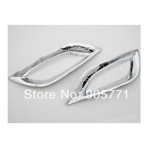 Chrome Front Fog Light Cover Trim for Hyundai Sonata i45 2011 Up Model