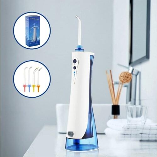 3 Modes Oral Irrigator USB Rechargeable Water Floss Portable Dental Water Flosser Jet for Cleaning Teeth Irrigator Dental +4Jet