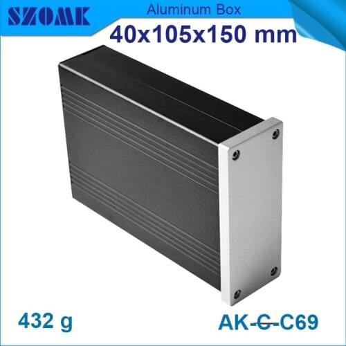 4pcs/lot extruded aluminum instrument enclosure for electronic anodizing junction box 40*105*150mm