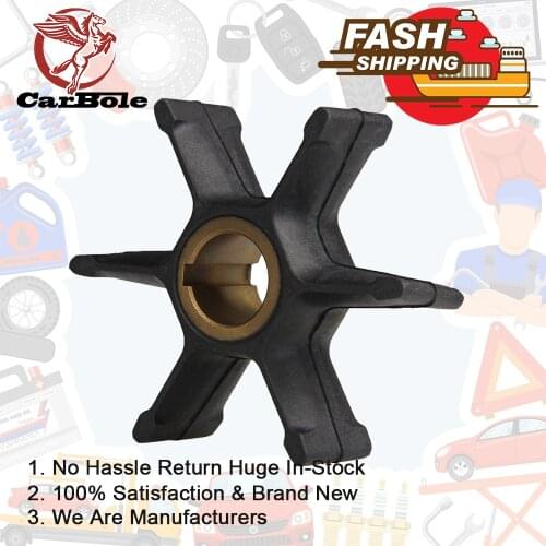 Water Pump Impeller For Johnson Evinrude OMC 35/40/50/55HP 18-3083 Outboard Motor Black Rubber 6 Blades Boat Parts & Accessories