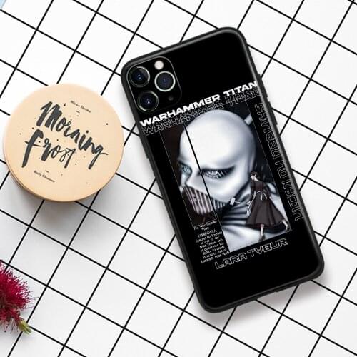Lara Tybur War Hammer Titan Attack on Titan Phone Case For IPhone 11 12 Mini Pro XS Max X XR 6s 7 8 Plus SE Soft TPU Glass Cover