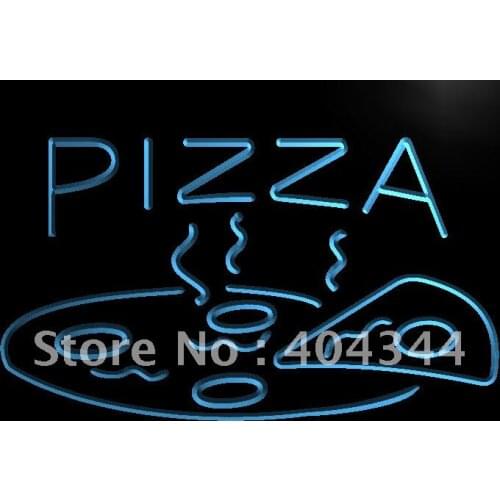 LB004- OPEN Hot Pizza cafe Restaurant LED Neon Light Sign home decor crafts
