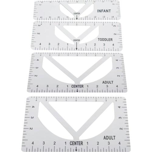T-Shirt Alignment Ruler Craft Ruler with Guide Tool for Fashion Design Drawing Template Craft Tool Sewing DU55