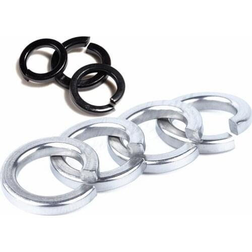 M2 M2.5 M3 M4 M5 M6 M8 M10 M12 M14-M24 GB93 Black Grade 8.8 or 304 Stainless Steel Shells Pad Spring Lock Washer Elastic Gasket