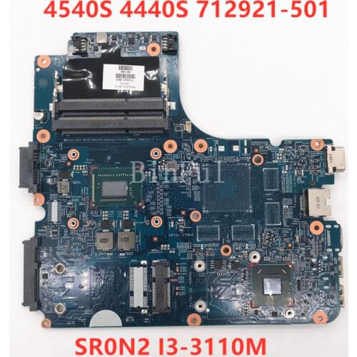 High quality For HP 4540S 4440S Laptop motherboard 712921-501 712921-601 712921-001 With SR0N2 I3-3110M CPU 100% full Tested OK