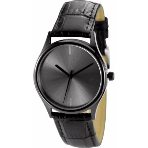 Minimalist Watch Sunray Dial Black Free Shipping Worldwide
