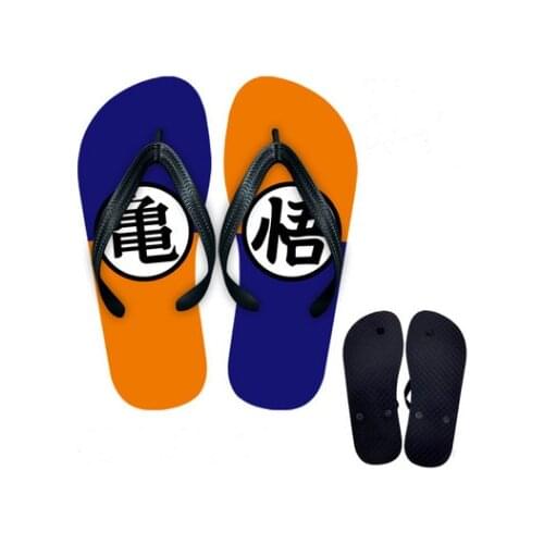 Anime Doragon Boru Z Son Goku Shoes Cosplay Men Women Home Bathroom Slippers Summer Beach flip-flops Outdoor