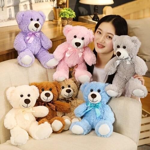 35cm High Quality Soft Cartoon Teddy Bear Plush Toys Stuffed Plush Animals Bear Doll Birthday Xmas Gift for Children Girls