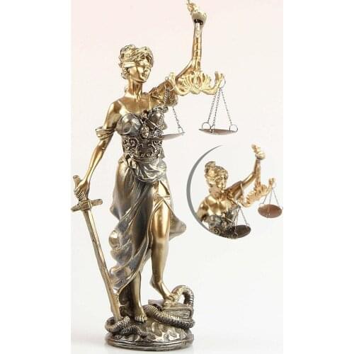 Scales of Justice Gift Set Themis Statue Scales of Justice Statue- Lawyer - Judge - Prosecutor Gift Set