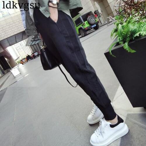2020 NEW Large Size 5XL Womens Clothing Casual Sports Harem Pants Plus Velvet Thick Fashion Casual Pants V293