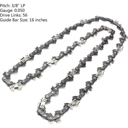 16 Inch Chain Link Chainsaw Saw 56 Drive Link Link 3 / 8lp Caliber Saw Blade for Garden Tools